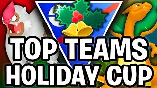 THE BEST 10 TEAMS FOR THE HOLIDAY CUP FOR SEASON 17 OF THE GO BATTLE LEAGUE  POKEMON GO [upl. by Elinet]