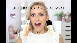 Dior Backstage Face amp Body vs Forever Undercover Foundation  GIVEAWAY [upl. by Drusus]