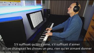 Céline Dion  Sil suffisait daimer  Piano  KARAOKE [upl. by Norword667]