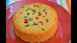 सोप्या पद्धतीने बनवा रवा केक  Eggless Rava Cake  Cake in Pressure Cooker  Easy way [upl. by Asilej]