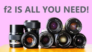 F2 Is All You Need Five F2 Vintage Lenses  For About £30 [upl. by Auqinet]