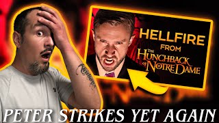 Saucey Reacts  Peter Hollens  HELLFIRE  He Can Literally Do ANYTHING [upl. by Aenal]