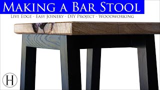 Making a Bar Stool  Simple Build  4K [upl. by Menon]