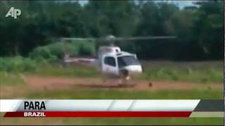 Raw Video Helicopter Falls Apart During Landing [upl. by Eikcaj]