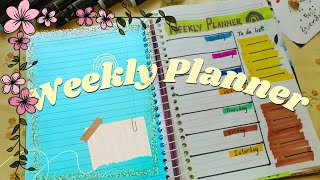 Easy Weekly Planner Ideas How to make a weekly planner for October  planner [upl. by Amity]