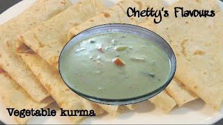 Vegetable kurmaCoconut milk baseEasy amp quick recipe [upl. by Yedorb]