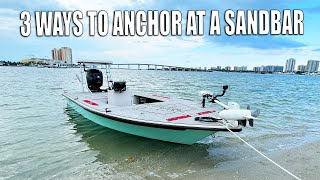 How to Anchor Your Boat at the Beach or Sandbar [upl. by Yrro]