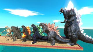 Godzilla Evolution 2 Godzilla DESTROY Carnivorous Dinosaurs [upl. by Lener556]