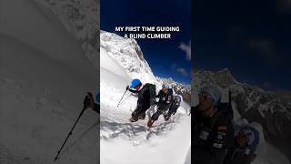 Guiding a blind climber on Manaslu expedition 2022 mountain nepal viralvideo motivation [upl. by Fransis223]