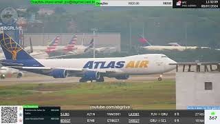 SBGR LIVE 4K  Aeroporto Internacional de Guarulhos AO VIVO  GRU Airport [upl. by Lakin991]