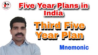 Five Year Plans in India  Third Five Year Plan  Simplified with Mnemonic [upl. by Corbie]