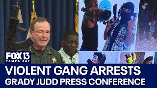 Grady Judd agency nabs 144 gang members seizes 144 weapons in violent gang investigation [upl. by Laughry]