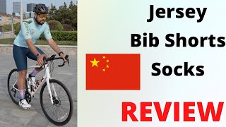 Reviewing Chinese Cycling Clothes  Lameda Cycling  Jersey and Bib Shorts [upl. by Ahilam922]