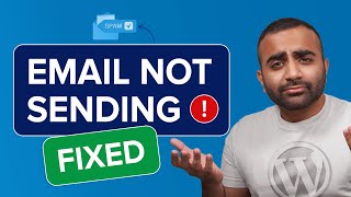 How to Fix WordPress Not Sending Email Issue  SMTP Setup Tutorial [upl. by Clevie]