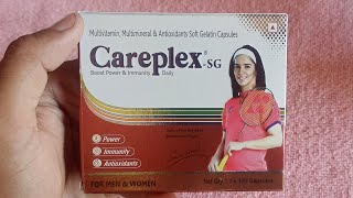 CAREPLEX  SG Capsule  Multivitamin multimineral amp Antioxidant soft gelatin capsules Use in hindi [upl. by Htiekal]