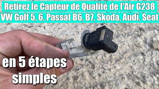 Retirez le capteur de qualité de lair G238 Volkswagen Golf 5 6 Passat B6 B7 Skoda Audi Seat [upl. by Lovering]