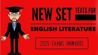 New Set Texts for AQA English Literature 2025 exams onwards [upl. by Rannug370]