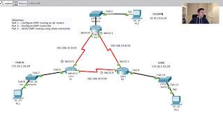 How to configure OSPF in Cisco Packet  Part ONE [upl. by Ennadroj603]