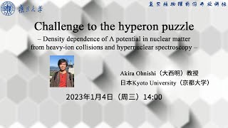 Challenge to the hyperon puzzle – Density dependence of Λ potential in nuclear matter from [upl. by Kablesh]