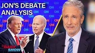 Jon Stewarts Debate Analysis Trumps Blatant Lies and Bidens Senior Moments  The Daily Show [upl. by Willumsen]