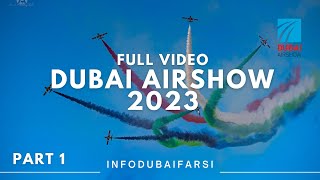 Dubai AirShow 2023 full video part 01 [upl. by Einahpet]