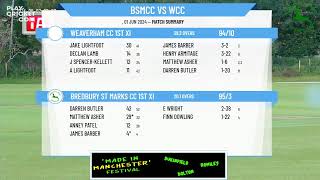 Bredbury St Marks CC 1st XI v Weaverham CC 1st XI [upl. by Kenton]