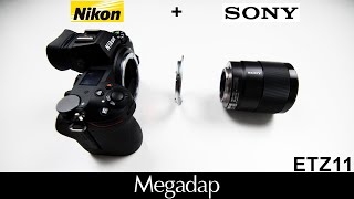 Megadap Sony E Lens to Nikon ZMount Autofocus Adapter ETZ21 ETZ11 VS Canon R6 Duel Pixel 2 [upl. by Aguste177]