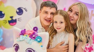 Nastya and her birthday party 8 years old [upl. by Inirt31]