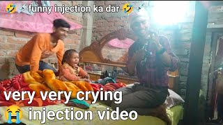 injection video baby crying on hip in hospital  injection vlog  daily vlogging injection video [upl. by Einnaej]