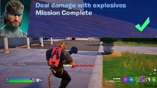 Deal damage with explosives Fortnite [upl. by Adnyleb287]