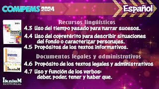 Español  Tema 43 al 47  CURSO COMIPEMS 2024  IkniuM [upl. by Viviene211]