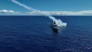 Royal Netherlands Navy frigate HNLMS Tromp F803 Participates in SINKEX Exercise at RIMPAC 2024 [upl. by Derwon]