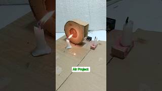 Air Power Experiment • Candle experiment tech fan youtubeshorts [upl. by Arfihs]