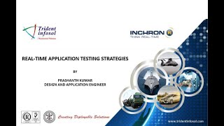 Webinar on Real Time Application Testing Strategies [upl. by Anum484]