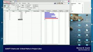 How to Create a GANTT Chart and Critical Path using ProjectLibe [upl. by Lecirg615]