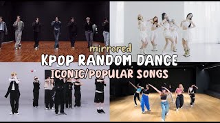 MIRRORED KPOP RANDOM DANCE  iconicpopular songs [upl. by Lot]