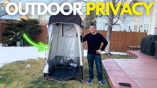 This Outdoor Shower Tent Is Designed For Privacy And Bug Protection [upl. by Bonnee127]