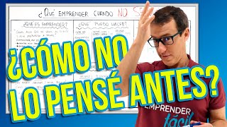 ¿Cómo SABER en que NEGOCIO EMPRENDER TÉCNICA con EJEMPLO [upl. by Ramo359]