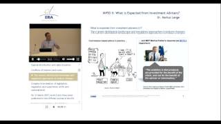 MiFID II What is Expected from Investment Advisers [upl. by Atilrac234]