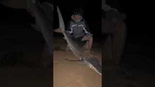 Man catches n releases Shark for absolutely no reason reels shark starwars fishing [upl. by Nuavahs527]