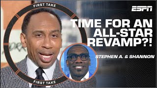 Stephen A calls the NBA AllStar Game an ABSOLUTE TRAVESTY  First Take [upl. by Sly]