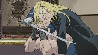 FullMetal Alchemist Brotherhood General Armstrong VS Major Armstrong 1080p [upl. by Naujtna]