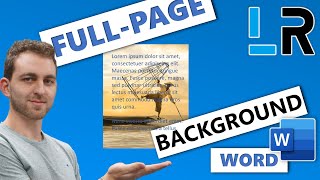 MS Word Full page background image ✅ 1 MINUTE [upl. by Jenkel]