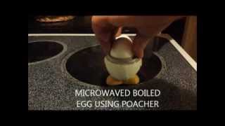 How to BOIL EGG USING MICROWAVE AND POACHER [upl. by Erialc]