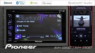 How To  Bluetooth Audio  on Pioneer AVH290BT AVH291BT MVH290BT [upl. by Oliviero679]