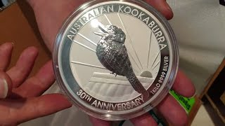 UNBOXING a 1kg Perth Mint 2020 Kookaburra Silver Coin [upl. by Imuya]