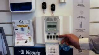 Setting a Visonic wireless alarm system [upl. by Hcirdla401]