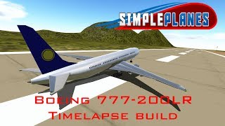 Simpleplanes Lufthansa Boeing 777200LR Timelapse Build [upl. by Iinde160]