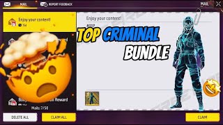 OMG I Got New Op Ghost Top Criminal Bundle In My 71 Level V Badge ID😳 Garena Free Fire [upl. by Comfort]