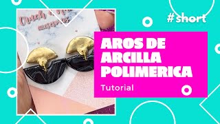 Aritos de arcilla de polimerica simil marmol ig crush4nails [upl. by Irme]